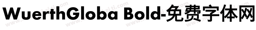 WuerthGloba Bold字体转换